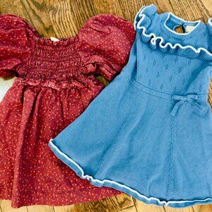 Organic Cotton Boutique Dress Bundle 12-18M Smocked Ruffle Hope & Henry